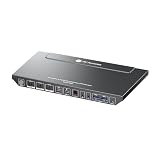 AV Access USB C KVM スイッチ ドッキングステーション | デュアルモニター用 HDMI 2 ポート、高速充電＆イーサネットポート付き | ラップトップ用、2 台のデスクトップと 1 台のラップトップを接続可能、4K@60Hz 対応、EDIDエミュレーション機能搭載