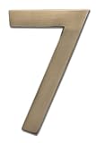 Architectural Mailboxes 3585AB-7 Solid Cast Brass 5 in. Antique Brass Floating House Number 7