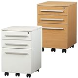 オフィスに最適！木製ワークワゴン ナチュラル