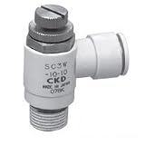 CKD スピコン エルボタイプワンタッチ継手付 幅×高さ:51.2×66.7mm （SC3W-15-12）