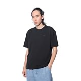 アディダス（adidas） スリーストライプス Tシャツ 半袖 KUE43-IT0913 黒 ブラック ヘビーウェイト ルーズフィット （ブラック/Ｓ/Men's、Lady's）