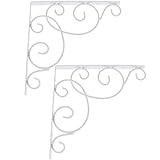 Perfk 頑丈　ヨーロッパスタイル　壁棚ブラケット　ヘビー　サポーター　3色選べる - ホワイト