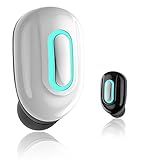 Bluetooth 5.3 ワイヤレスイヤホン 超小型 片耳 ブルートゥースイヤホン iPhone/Android用 ホワイト