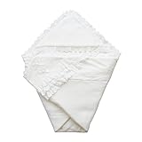 日本製　冬物厚手素材　新生児のお宮参り退院時用おくるみ ベビーアフガン