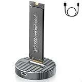 M.2 NVMe SATA SSD クローナー ドック デュアルベイ N-VME S ATA S-SD エンクロージャ 20Gbps-USB 3.2 Gen 2 NV Me SA TA S SD ドッキングステーション M.2 オフライン クローン UASP/TRIM対応 2230 2242 2260 2280 22110全サイズサポート