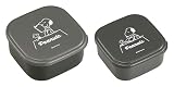 オーエスケー シール容器2Pセット スヌーピー（ブラック） SSP-22 ブラック （小）360ml（大）550ml