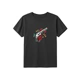 [Wnicek] Tシャツ バラにまつわる拳銃 おもしろ 面白いTシャツ 半袖 おしゃれ 薄手 カジュアル 通気性