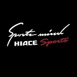 ハイエース HIACE 車のステッカー 1枚車用ライトアイブロウステッカー、ボンネット ステッカー スポーツマインドレターフロントカバーステッカー 車体装飾車のステッカー車のヘッドライトデカール (白, ハイエース HIACE) [並行輸入品]