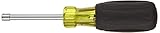 Jonard ND-630316 Hollow Shaft Nut Driver with Cushion Gripped Ergonomic Black Handle, 3/16" Hex, 7" 