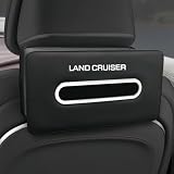 ランドクルーザー 適用 車用ティッシュケース 車 ティッシュカバー LAND CRUISER 70系 80系 150系 250系 300系 内装アクセサリー バイザー・ヘッドレスト・アームレストに適用 車内 インテリア 高級PUレザー製 カーティッシュホルダー収納 1個(ランドクルーザー 専用,ブラック)