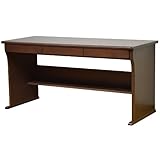 ライフスタイリングショップ 学習机 デスク 木製 引出 幅150×奥行60cm ダークブラウン SL-03DB