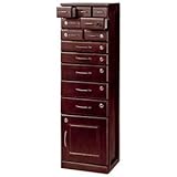 縦型チェスト 「全段鍵付き家具シリーズ」 木製 幅36cm×奥行33cm×高さ120cm 生活用品 インテリア 雑貨 インテリア 家具 収納家具 チェスト その他のチェスト [並行輸入品]