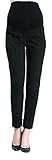 9fashion マタニティパンツ FEROX センタープレスオーバーバンプマタニティパンツ サイズL ブラック