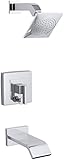 KOHLER K-T14664-4-CP Loure Rite-Temp Bath and Shower Valve Trim, Polished Chrome [並行輸入品]