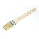 uxcell ペイント刷毛 ペイントブラシ 木製ハンドル ブリストル オイルペイントブラシ シルバートーン