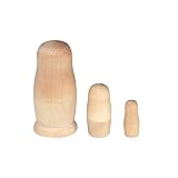 木の香 白木マトリョーシカ 7cm 3個組