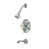 Elements of Design EB36310PX New Orleans Single Handle Tub & Shower Faucet, 7-1/2' Diameter Escutche