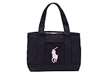 POLO RALPHLAUREN SCHOOLTOTEBAG／ポロ・ラルフローｔレン／スクールトートバック／トートバック/ネイビー [並行輸入品]