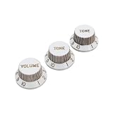 YJB PARTS ストラト用ノブ レリック インチミリ兼用 日本製 (レリックヴィンテージイエロー)