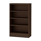 岩附(IWATSUKI) 書棚 ダークブラウン 高さ100cm 幅60 奥行29.5 レギュラー 幅木よけ加工無し 日本製 CS-W60-H100RDB