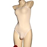 [U class H] メンズ エクストリーム 男 コスチューム キャミソール タイツ オープンクロッチ ボディ ストッキング セクシー 竿付き (ホワイト)