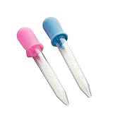 Iable 2PCS Baby Toddler Silicone Plastic Feeding Medicine Liquid Eye Ear Pipette Dropper 5ml by Aibe