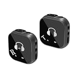 Duangu 5.8G インイヤー モニター システム IEM システム トランスミッター レシーバー付き 自動ペアリング プロフェッショナル インイヤー モニター コンピューター 電話 サウンドカード スタジオ バンド リハーサル ライブ パフォーマンス用、インイヤーモニター