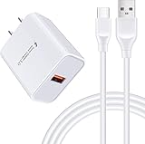 急速充電器 type-c Android充電器 qc3.0充電器 18W/3A スマホ充電器 Type-C 急速充電 USB-Cケーブル 1.83m/1本 QC3.0アダプター アンドロイド充電器 タイプCコード 携帯急速充電器 Galaxy急速充電器 USB充電器 type c acアダプター タイプC電源コード USBコンセント 急速充電 USB電源アダプタ Aquos zero6 R6 sense6,Galaxy F52,Note 20 20Ultra 10 9,S22 S21 FE S20 S10 Plus,A20s A42 A50s A51 A52 A70s A71 A80 A90,Z Flip3 Z Fold3,Moto G8 Z5 Z4 Z3 Play Z2 Z Force,LG G5 G6(ホワイト)