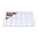 Tactix 320006 18-Compartment Storage Box, Large, Black/Orange by Tactix