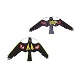 B Baosity 2pcs　防鳥　カイト鷹　反射　鳥を怖がらせ　農作物保護　かかし　鳥よけ　鳥駆除