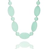 Organic Silicone Teething Necklace | Stylish for Mom to Wear | Safe Chew Beads for Baby | Best Baby 