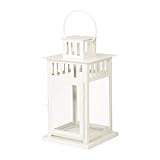 ブロックキャンドル用ランタン 白 室内/屋外用 ホワイト 28cm [並行輸入品]