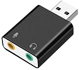 USB オーディオ変換アダプター 外付け サウンドカード USB 3.5mm ミニ ジャック ヘッドホン?マイク端子 PS4/Mac-Book/Mac M-ini/iMac/W-indows PCなど対応 ドライバー不要