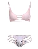 レディースセクシー水着プッシュアップブラバンデージビキニセット水着水着2 Piece Bathing Suit US サイズ: M カラー: ピンク
