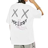 [uptoyou] Tシャツ メンズ 半袖 レディース プリントtシャツ かわいい 猫柄 ワンポイント 夏服 綿100% さらさら ゆったり シルエット tshirt かっこいい トップス 吸汗 おしゃれ 男女兼用(M #10:ホワイト)