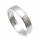 [シルバーワン] シルバー925 平打ちリング メンズ d8 [縦幅5mm 15号]