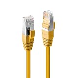 LINDY 47860 0.3m Cat.6A S/FTP LSZH ネットワークケーブル イエロー
