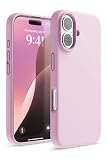 【elago】iPhone16用 シリコン耐衝撃ケース 指紋防止 ホットピンク