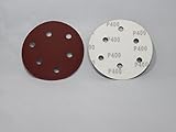 M3 ダブルアクション サンダー 用 マジック ペーパー 100枚 セット 125mm 6 孔 ＃60 #120 #240 #320 #400 #600 #800 #1000 (＃400)