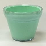 イタリア製樹脂ポット(植木鉢/プランター) ジェリー φ20cm/穴無し ライトグリーン(緑) 〔ガーデニング用品/園芸〕