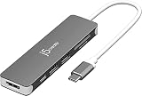 j5 create USB Type-C to HDMI & PD 6in1 マルチアダプター 4K 30Hz HDMI/SD/MicroSD カードスロット/USB A/Type-C PD対応 100W 充電ポート搭載 スペースグレー