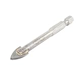 uxcell ガラスタイルドリルビット 金属 シルバートーン ハードウェアツール パワーツール 1個入り