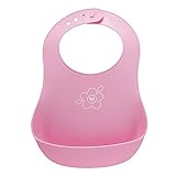 プラスチックエプロン（ピンク）ほどよいやわらかさとお手入れのしやすさが特徴