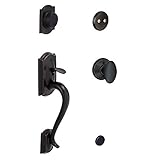Schlage f93-cam-716-sie Aged Bronze CamelotダミーHandleset with Sienaノブ