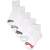 Hanes Women's Cotton Blend Active Quarter Crew Socks (5 Pack)