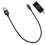 USB C ケーブル | USB C デバイスのデータ転送を保護する 5V/3A アクセサリ, 30cm Type C ナイロン有線充電コード