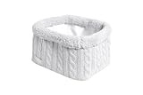 Jollein Basket with Cabling Design (Light Grey) by Jollein