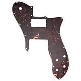 Musiclily Pro 16穴 テレキャスターピックガード 1ハムマウント仕様 Fender American/Mexican 72 Tele Customエレキギター用、鼈甲柄 4P