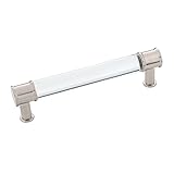 Hickoryハードウェアp3635-casn Midway Pull 128 mm c / c Crysacrylicサテンニッケル仕上げ