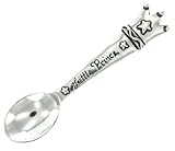 Basic Spirit Keepsake Baby Infant Spoons - Handcrafted Pewter (Little Prince) by Basic Spirit